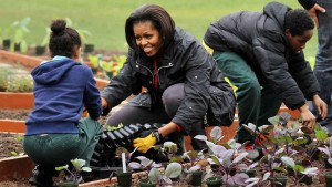 Michelle-Obama-Gardening