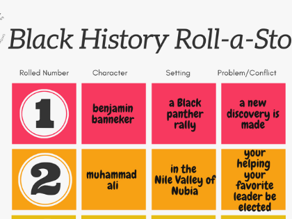 Black History Roll-A-Story Game & Lesson Plan