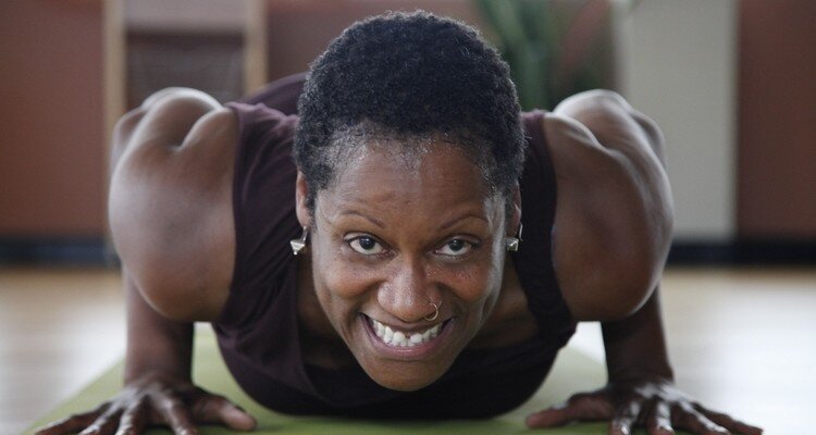 Black yoga instructor in Pittsburgh
