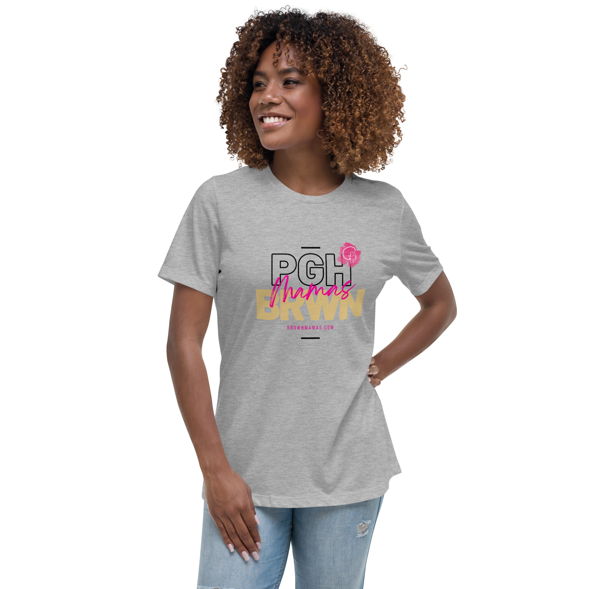 Grey Pgh Brown Mamas' T-shirt
